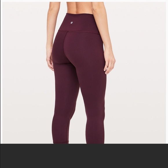 lululemon athletica Pants - Lululemon crop size 6 wine color